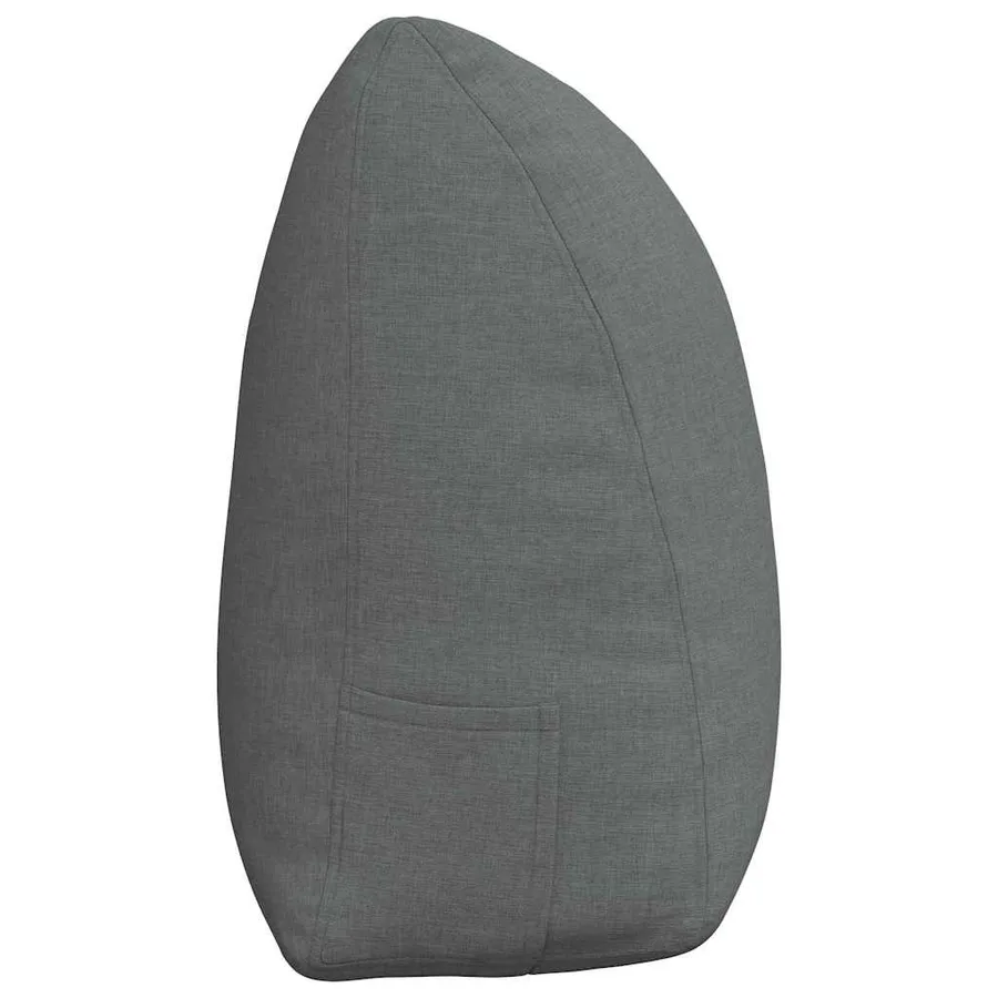 Coussin de Dos Gris foncé 160 x 24 x 50 cm tissu - 7