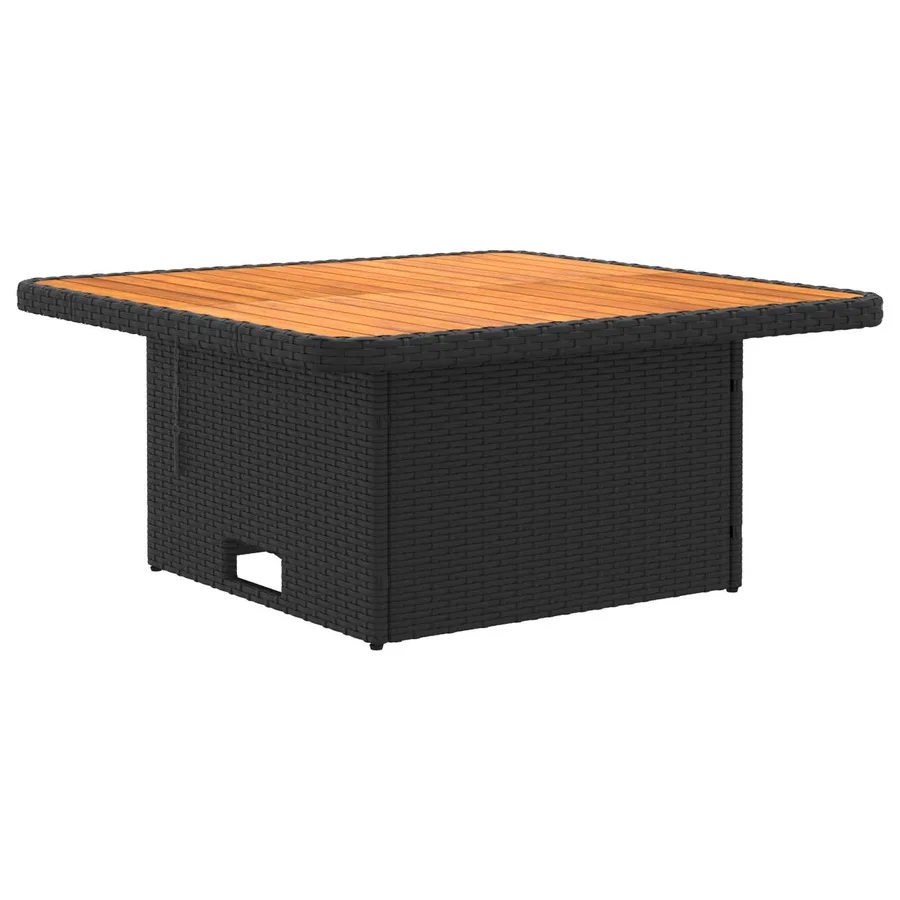 Ensembles de meubles avec oreiller 4 pcs Noir et Crème Rotin PE - 6