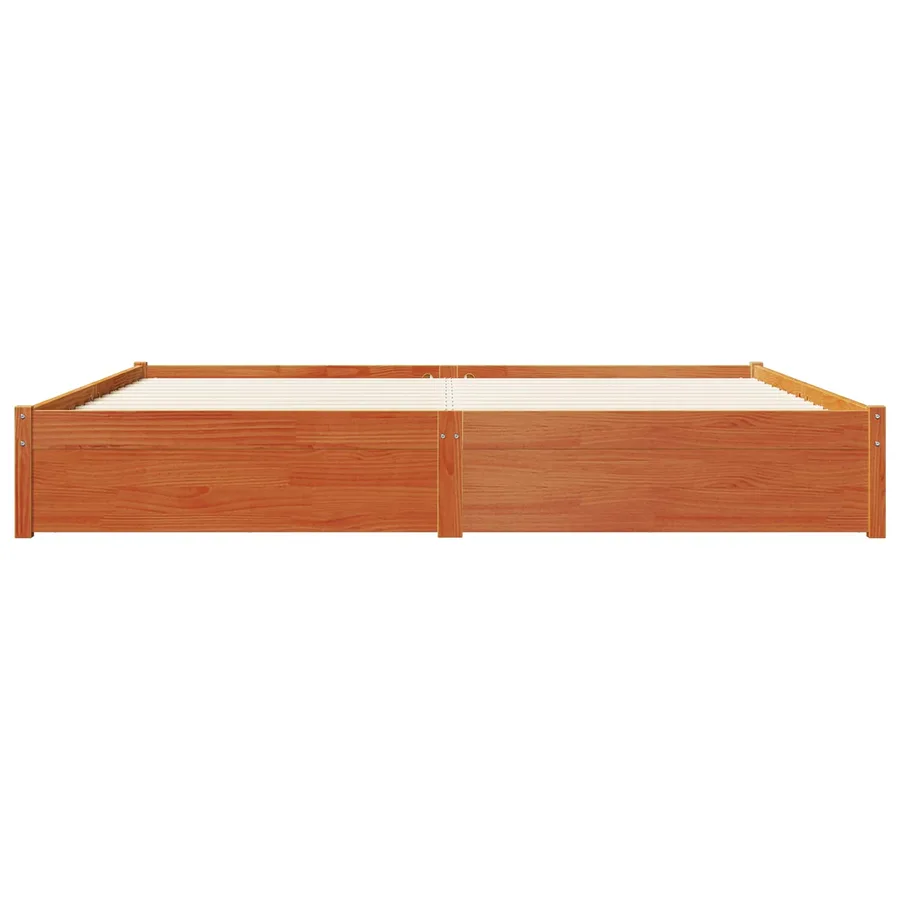 Cadre de lit Cire marron 180 x 200 cm Bois de Pin Massif - 5