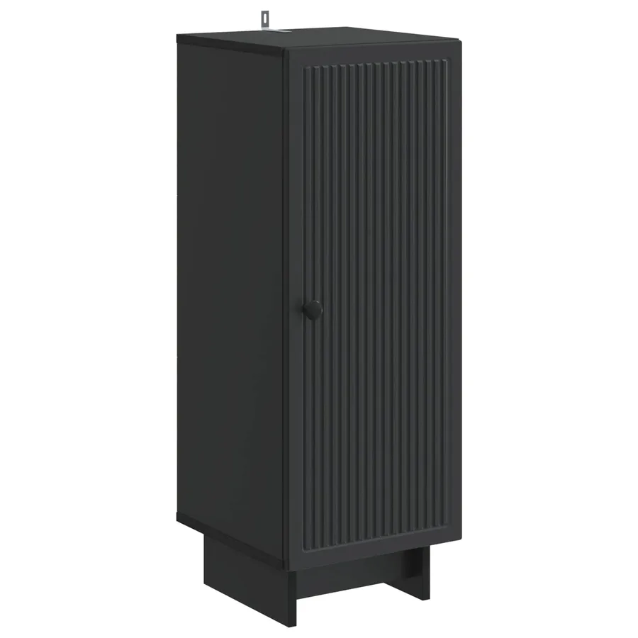 Buffet Noir 33 x 34,5 x 90 cm Bois d'ingénierie - 2