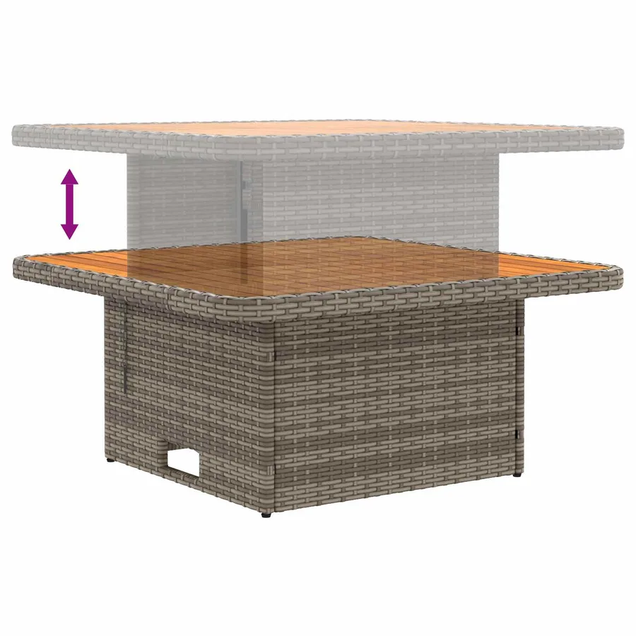 2 Pièce Canapé du milieu de jardin avec table relevable - 8
