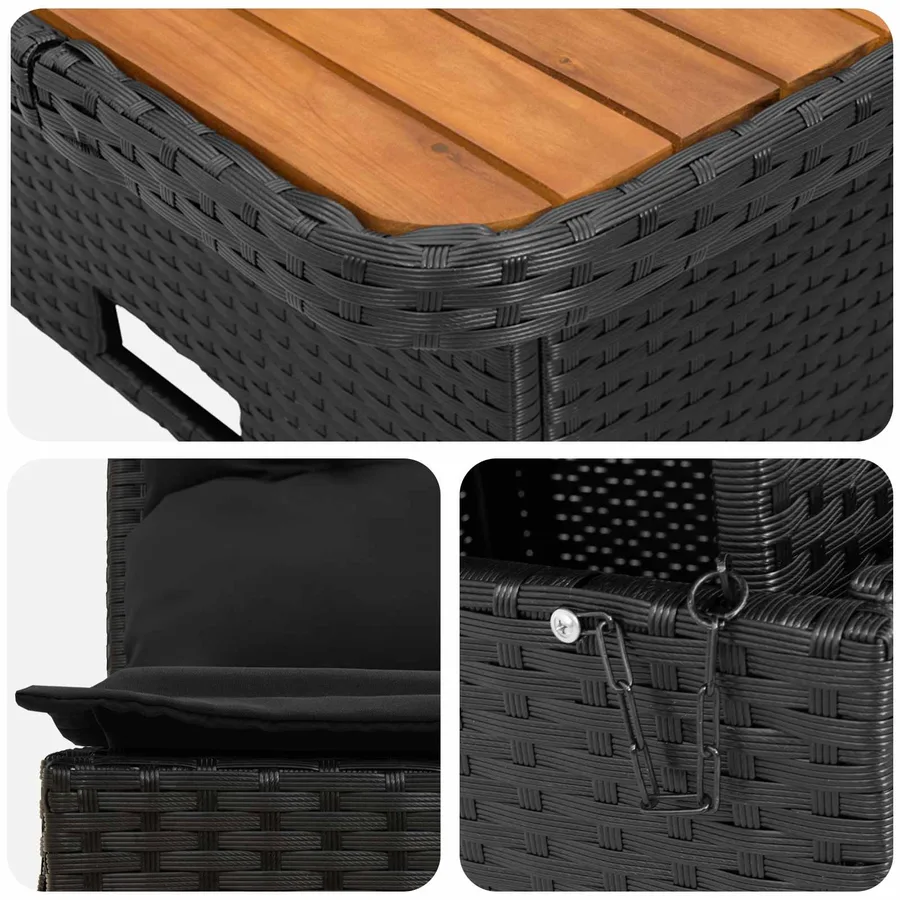 2 Pièce Canapé du milieu de jardin avec table relevable - 10
