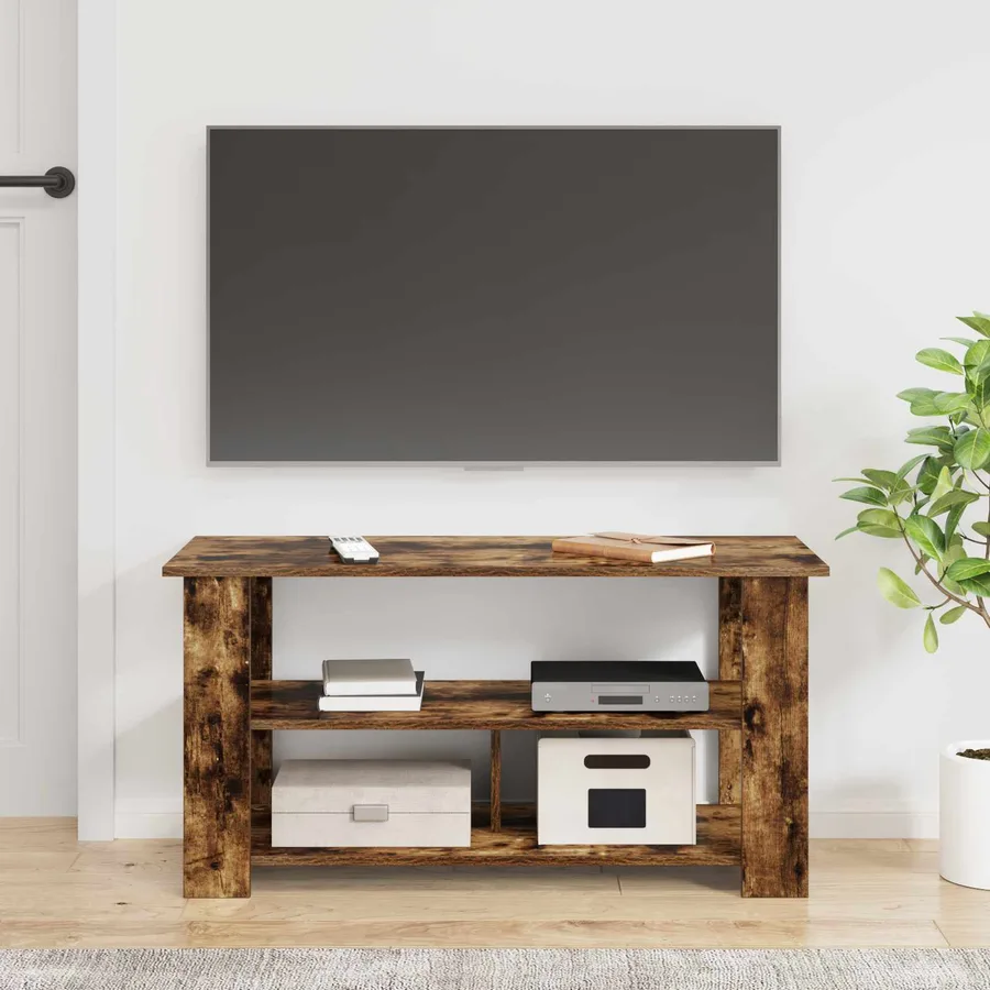Support de télévision Chêne fumé 100 x 40 x 50 cm - 4