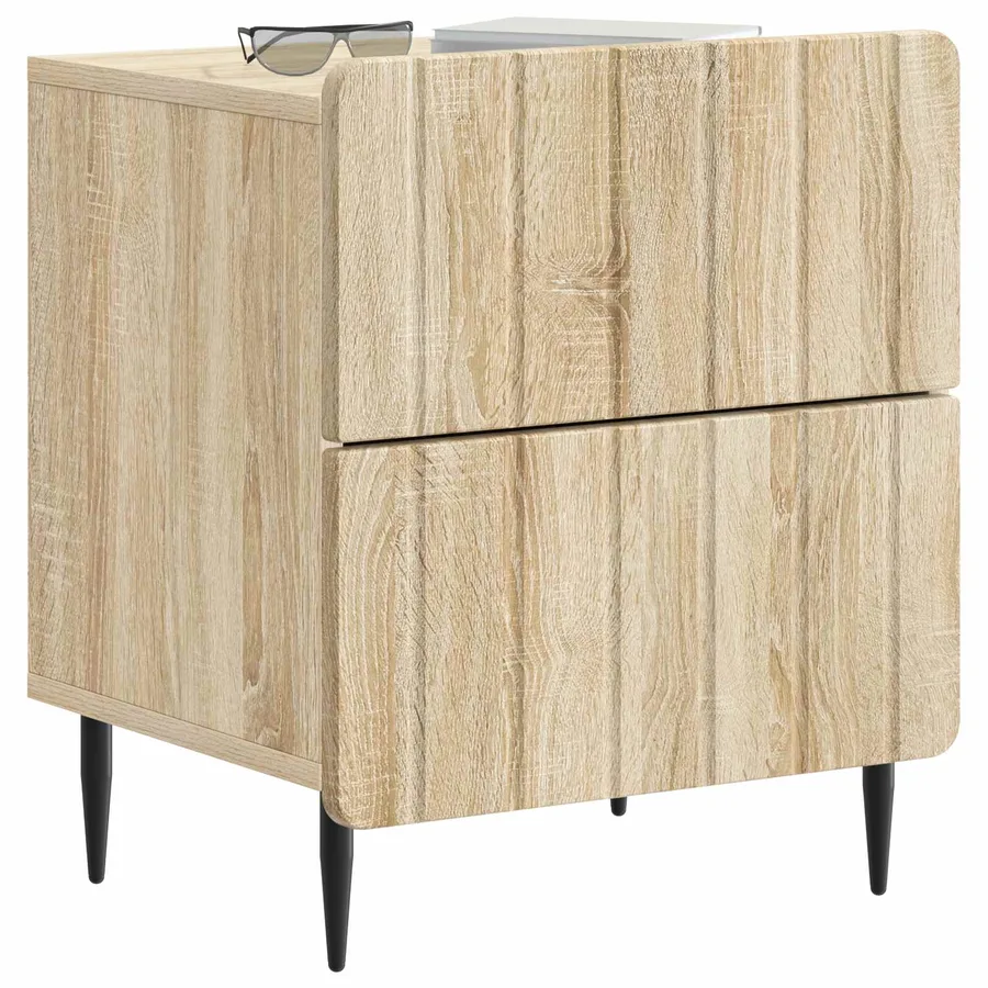 Cabinet de chevet avec tiroir Chêne Sonoma 43 x 34,5 x 49,5 cm - 3