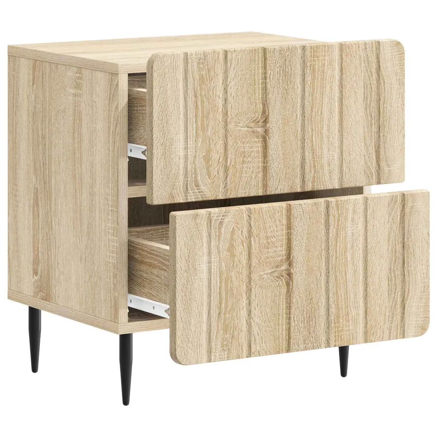 Cabinet de chevet avec tiroir Chêne Sonoma 43 x 34,5 x 49,5 cm - 4