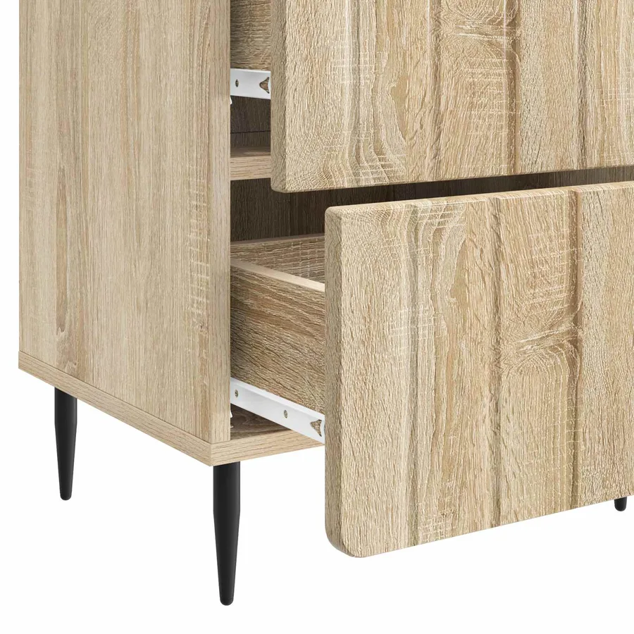 Cabinet de chevet avec tiroir Chêne Sonoma 43 x 34,5 x 49,5 cm - 9