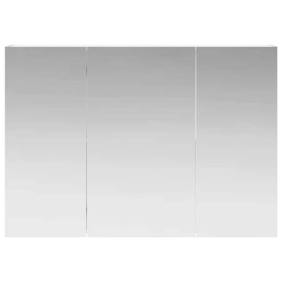 Armoire Miroir de Salle de Bain Blanc 100 x 14,5 x 70 cm - 5