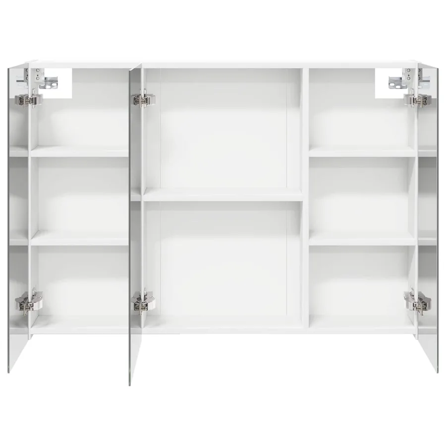 Armoire Miroir de Salle de Bain Blanc 100 x 14,5 x 70 cm - 6