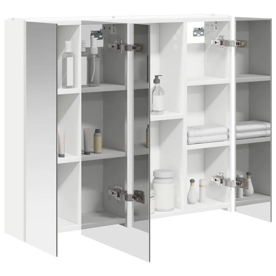 Armoire Miroir de Salle de Bain Blanc 83,5 x 15,5 x 70 cm - 3