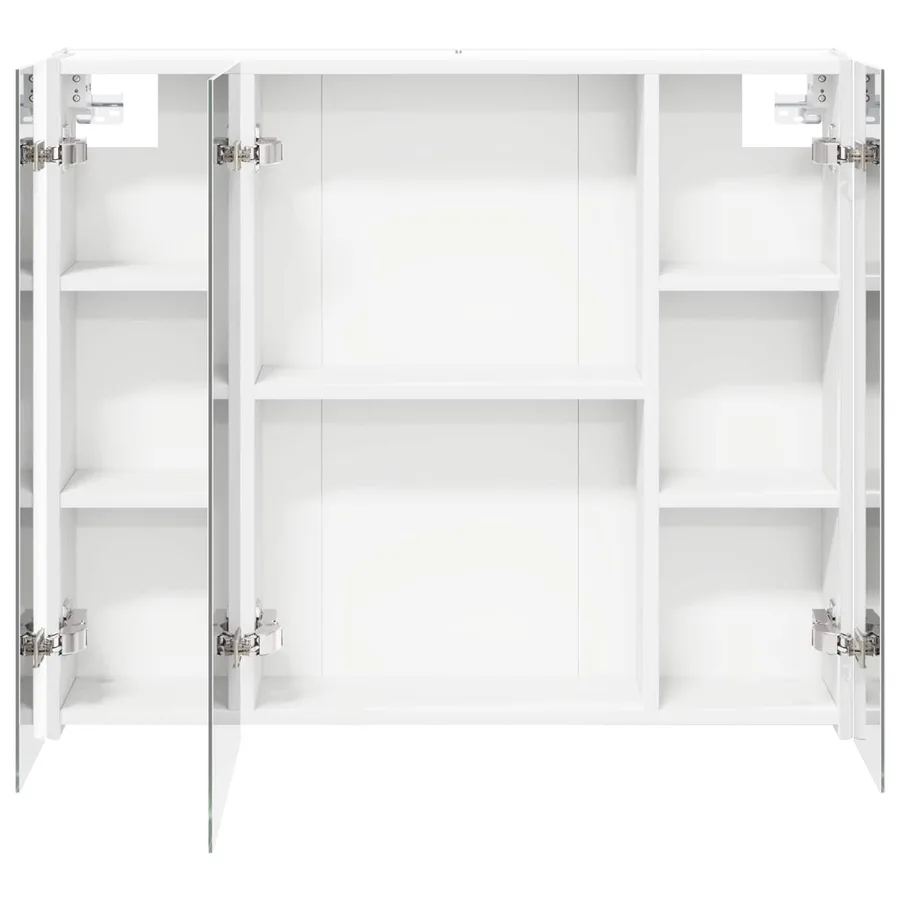 Armoire Miroir de Salle de Bain Blanc 83,5 x 15,5 x 70 cm - 7