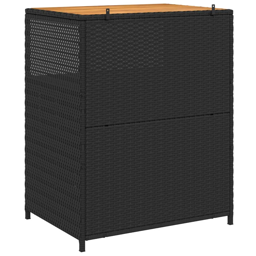Armoire Noir 70 x 50 x 87 cm Polyester et Roly Ratten - 7