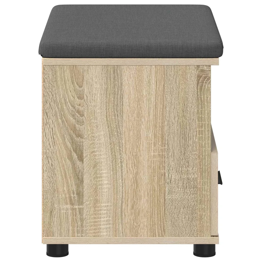 Banc d'entrée avec coussin Chêne Sonoma 60 x 38 x 46 cm - 6
