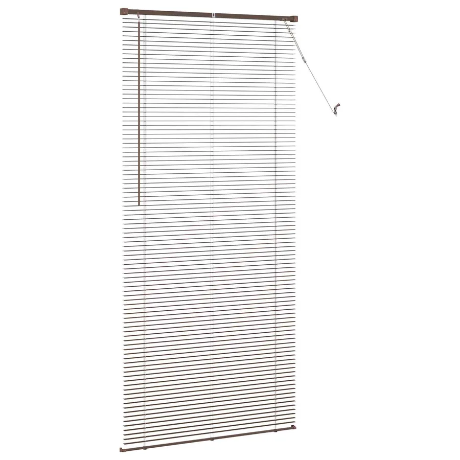 Store Vénitien Marron foncé avec motif 213 x 70 cm 25 mm PVC - 5