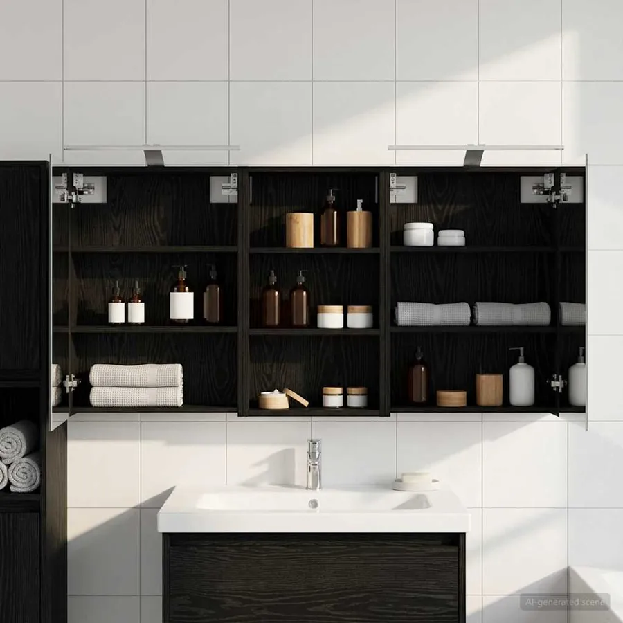 Ensemble de Meubles de Salle de Bain 3 pcs 140 x 14,5 x 70 cm
