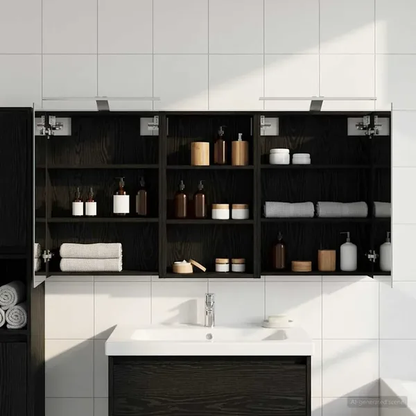 Ensemble de Meubles de Salle de Bain 3 pcs 140 x 14,5 x 70 cm