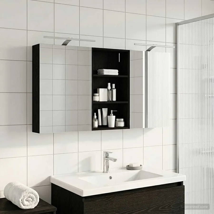 Ensemble de Meubles de Salle de Bain 3 pcs 140 x 14,5 x 70 cm - 4