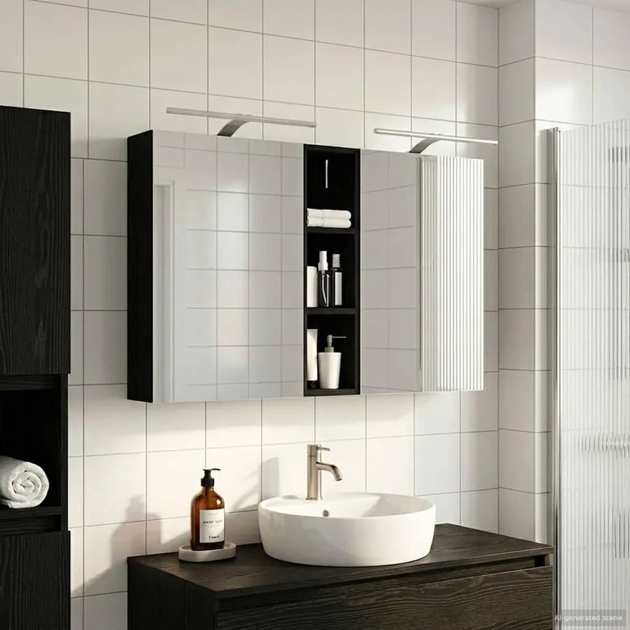 Ensemble de Meubles de Salle de Bain 3 pcs 120 x 14,5 x 70 cm