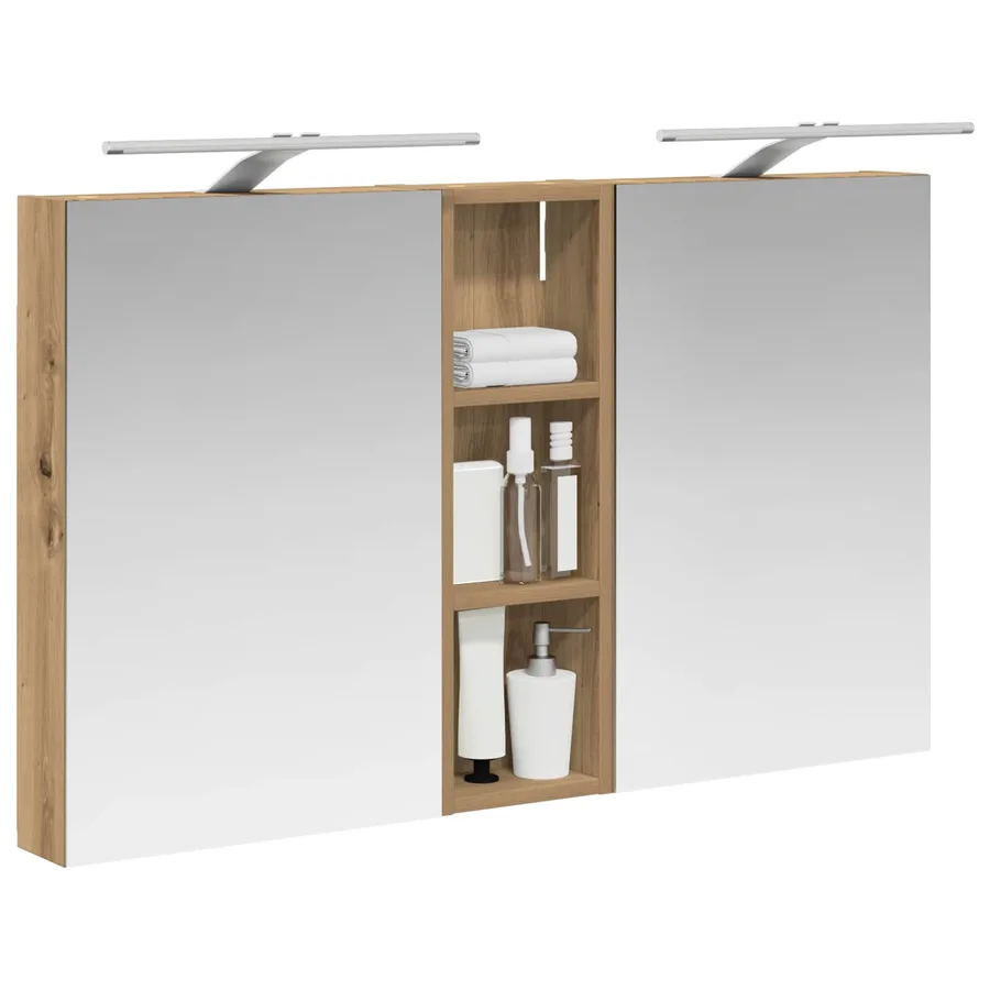 Ensemble de Meubles de Salle de Bain 3 pc 100 x 10,5 x 60,5 cm - 3
