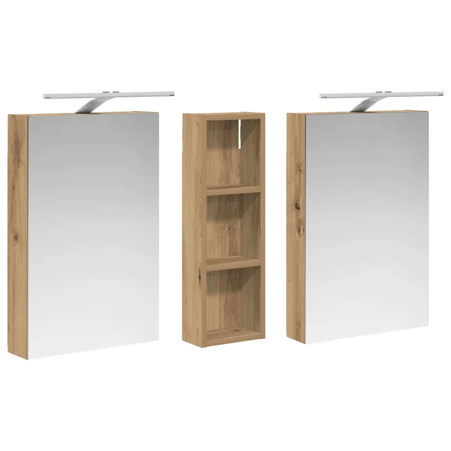 Ensemble de Meubles de Salle de Bain 3 pc 100 x 10,5 x 60,5 cm - 5