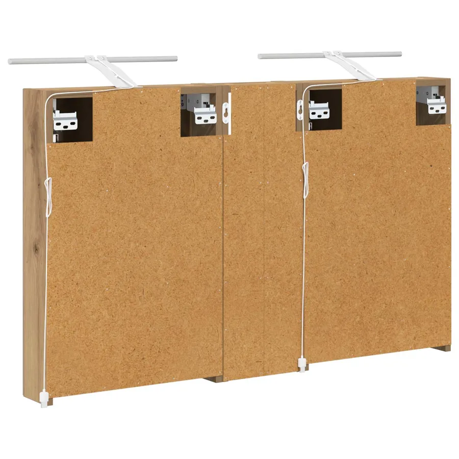 Ensemble de Meubles de Salle de Bain 3 pc 100 x 10,5 x 60,5 cm - 9