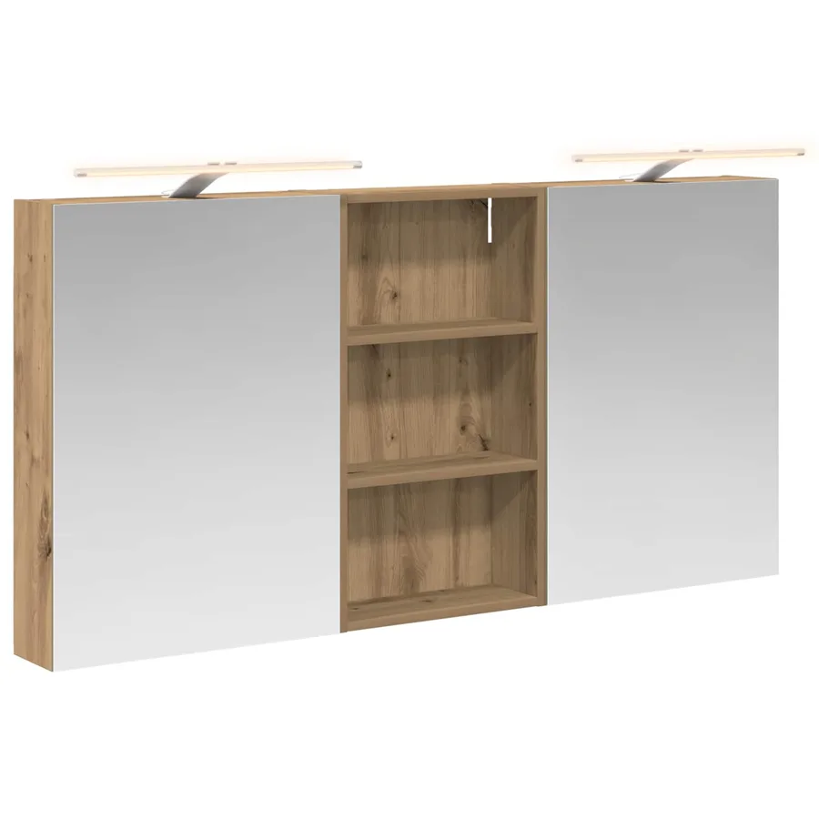 Ensemble de Meubles de Salle de Bain 3 pc 140 x 14,5 x 70 cm - 2