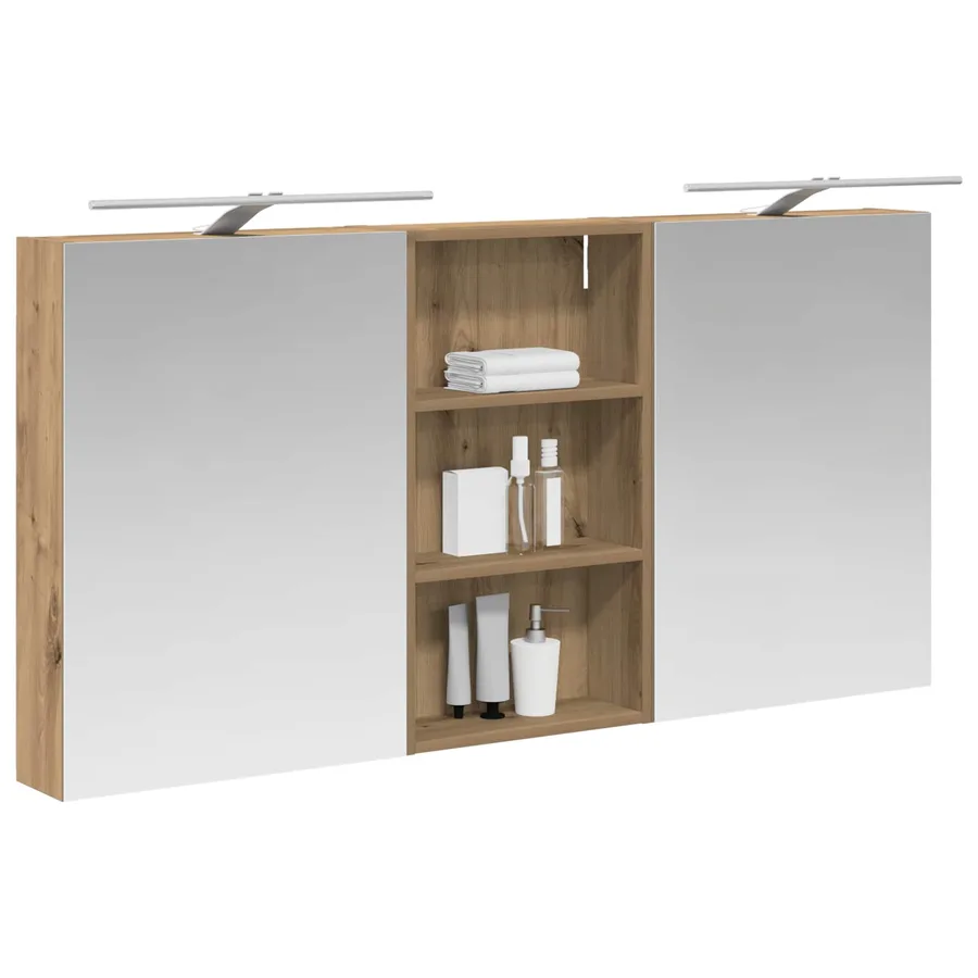 Ensemble de Meubles de Salle de Bain 3 pc 140 x 14,5 x 70 cm - 3