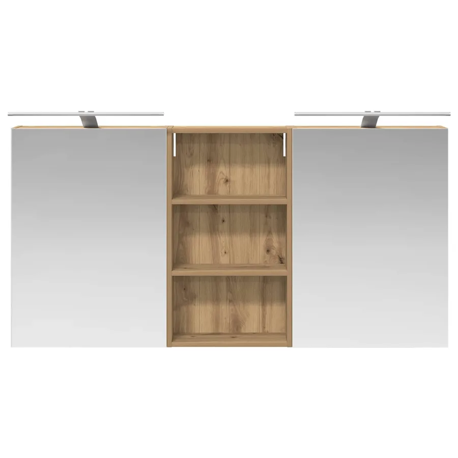 Ensemble de Meubles de Salle de Bain 3 pc 140 x 14,5 x 70 cm - 6