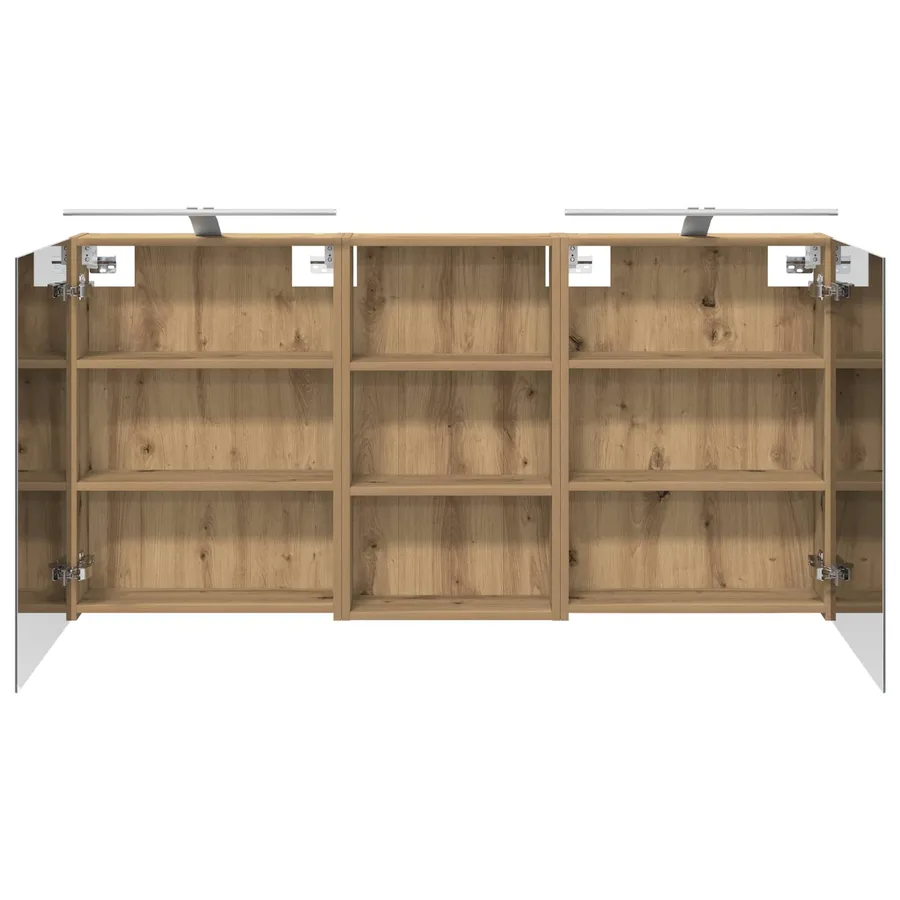 Ensemble de Meubles de Salle de Bain 3 pc 140 x 14,5 x 70 cm - 7