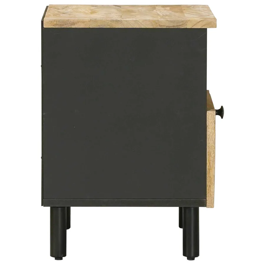 Table de chevet 2 pc Naturel 40 x 33 x 46 cm - 5