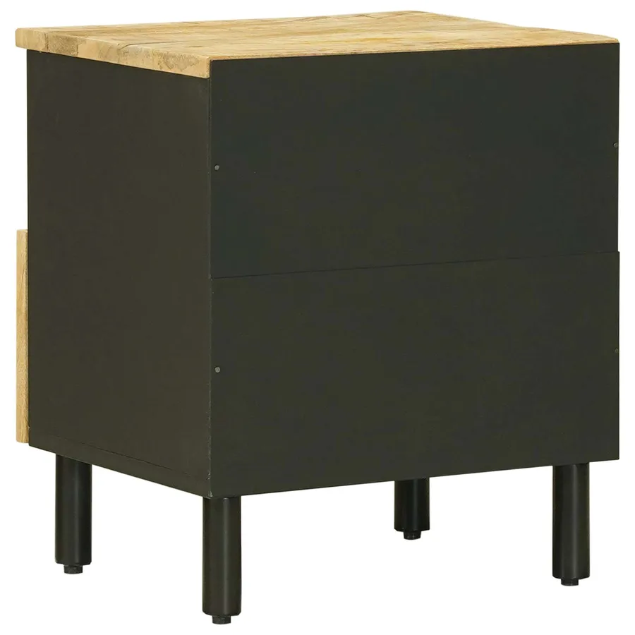 Table de chevet 2 pc Naturel 40 x 33 x 46 cm - 6