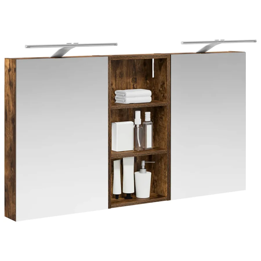 Ensemble de Meubles de Salle de Bain 3 pcs 110 x 10,5 x 60,5 cm - 3