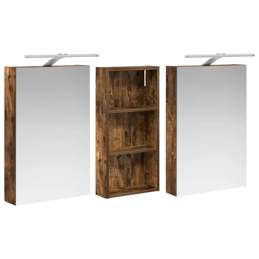 Ensemble de Meubles de Salle de Bain 3 pcs 110 x 10,5 x 60,5 cm - 5