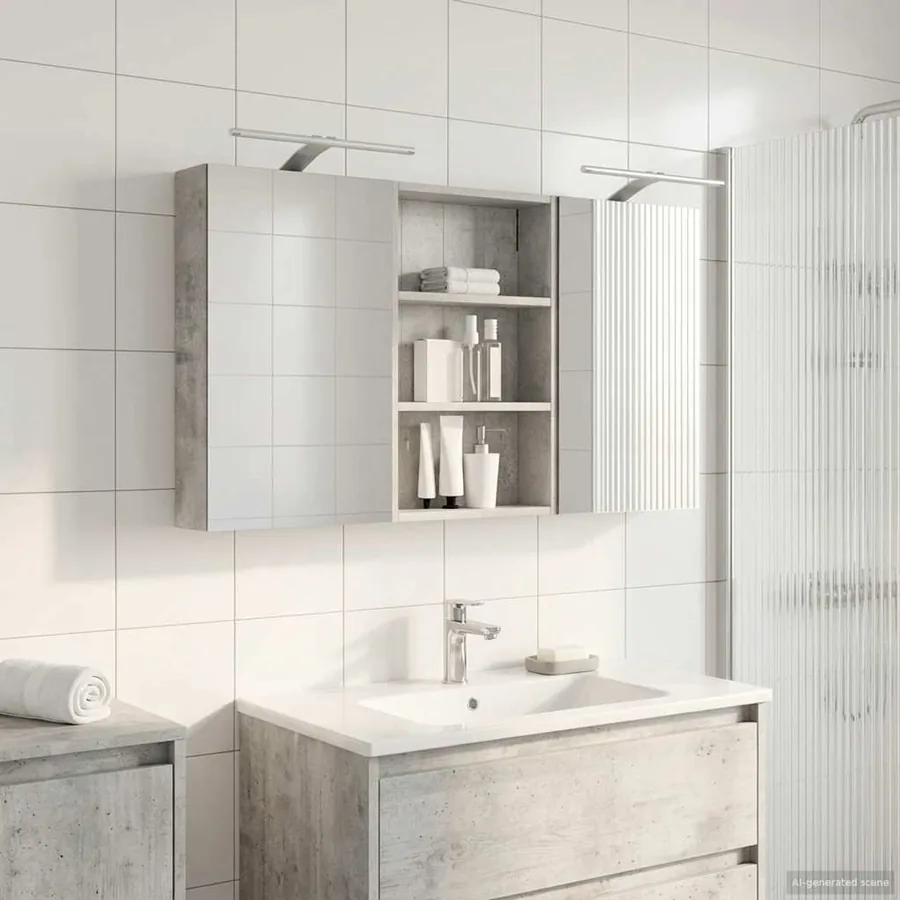 Ensemble de Meubles de Salle de Bain 3 pcs 120 x 10,5 x 60,5 cm
