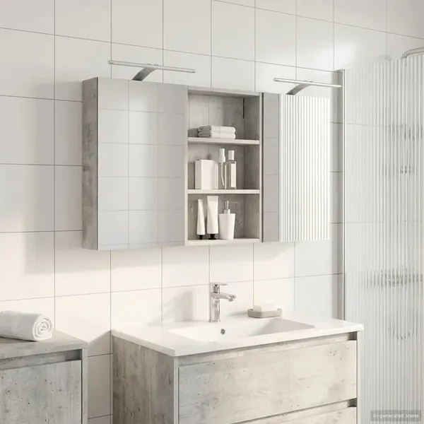 Ensemble de Meubles de Salle de Bain 3 pcs 120 x 10,5 x 60,5 cm