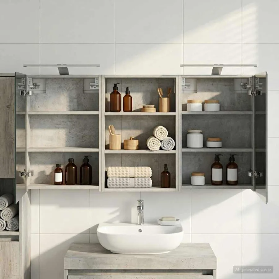 Ensemble de Meubles de Salle de Bain 3 pcs 120 x 10,5 x 60,5 cm - 4