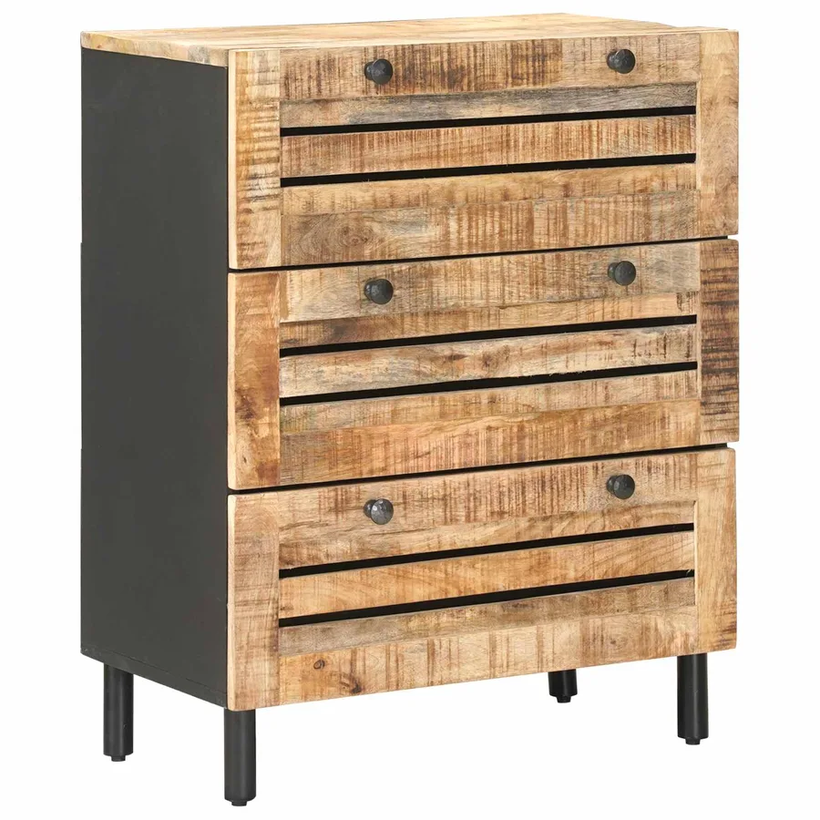 Armoires de rangement 3 pc 180 x 33 x 75 cm Naturel - 5