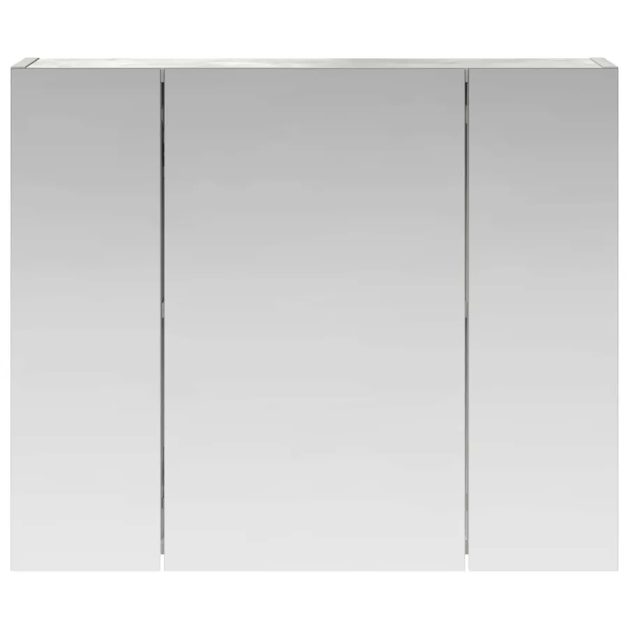 Armoire Miroir de Salle de Bain Gris béton 60 x 14,5 x 50 cm - 5