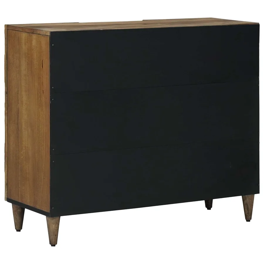 Buffet Marron 90 x 33,5 x 75 cm Bois de mangue massif - 5