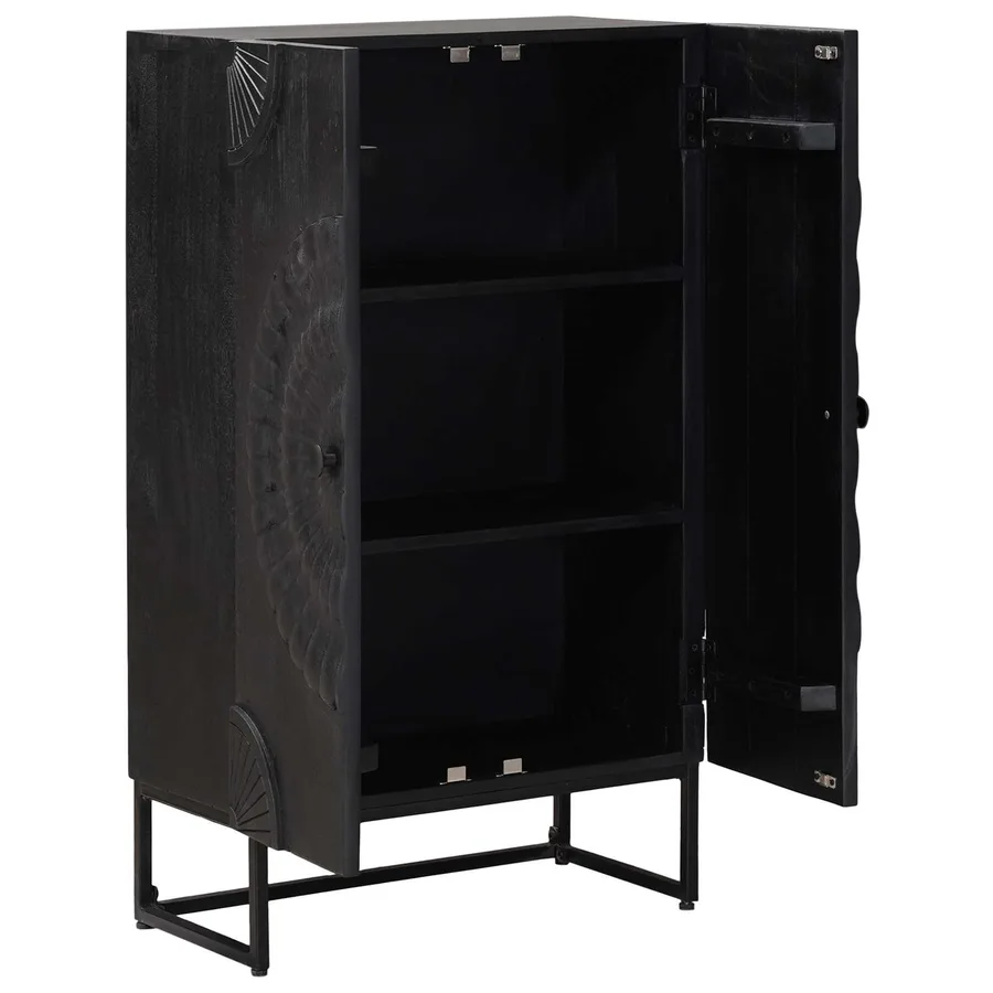 Haut Armoire Noir 55 x 30 x 95 cm - 4