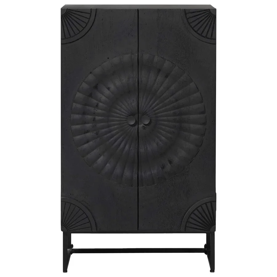 Haut Armoire Noir 55 x 30 x 95 cm - 5