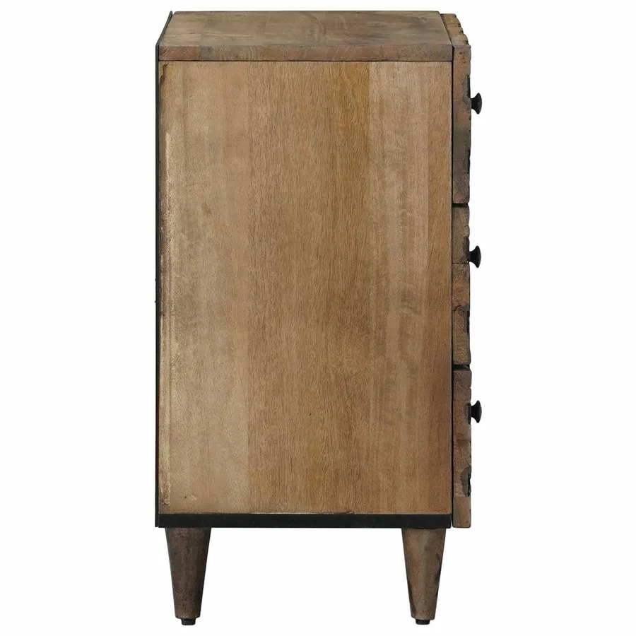 Armoire de lit Marron 50 x 33 x 60 cm Bois de mangue massif - 4
