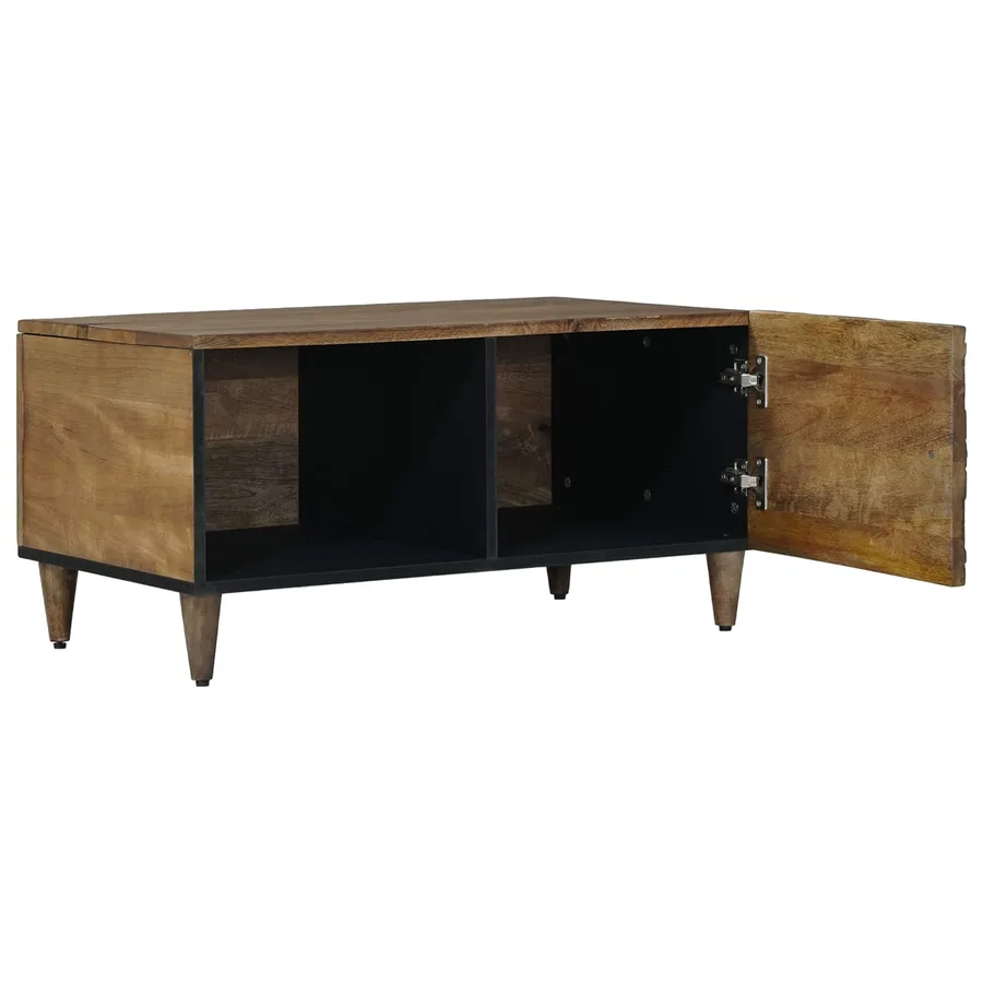 Table basse Marron 80 x 50 x 40 cm Bois de mangue massif - 2