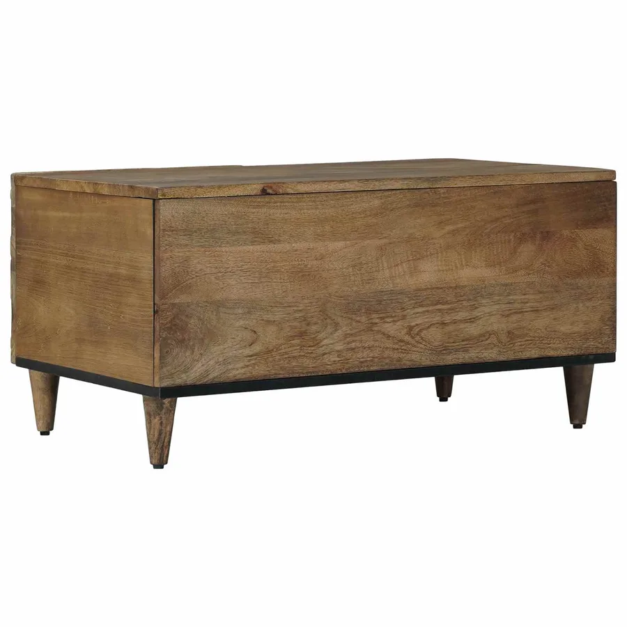 Table basse Marron 80 x 50 x 40 cm Bois de mangue massif - 5