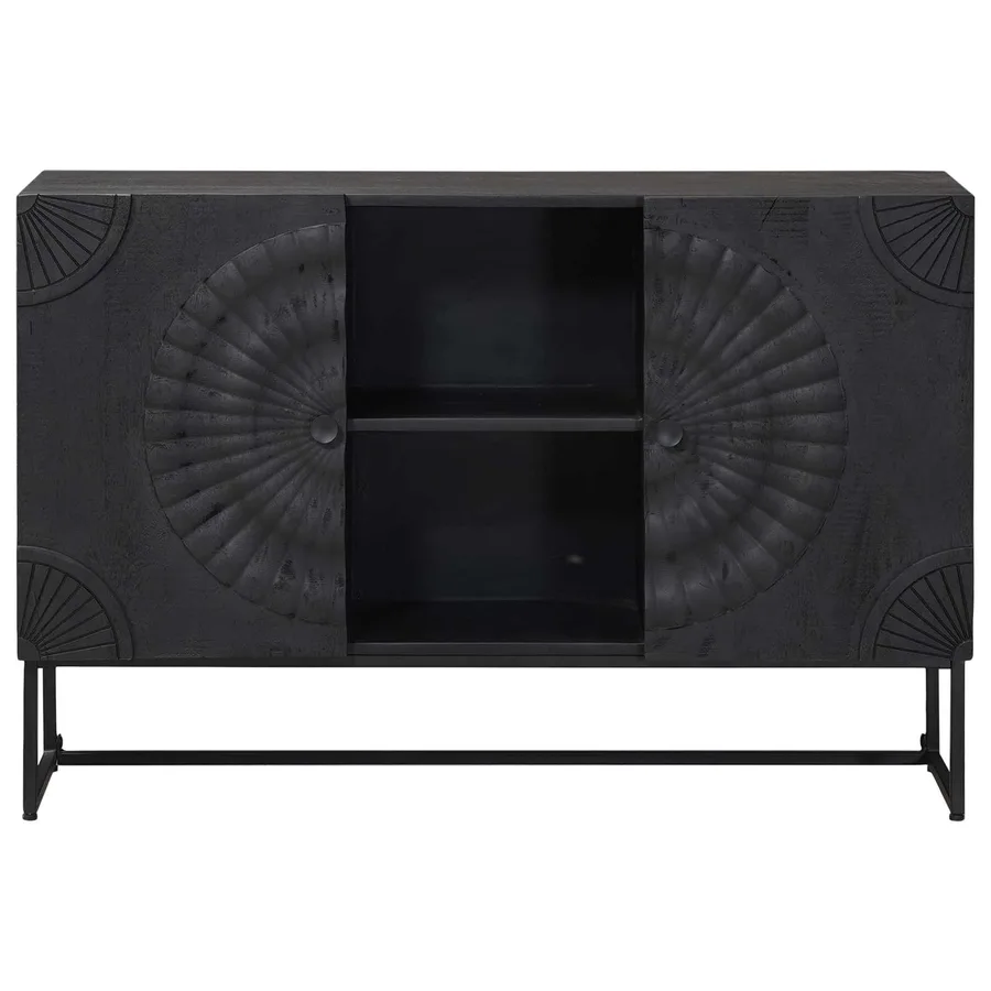 Buffet Noir 105 x 30 x 68 cm - 3