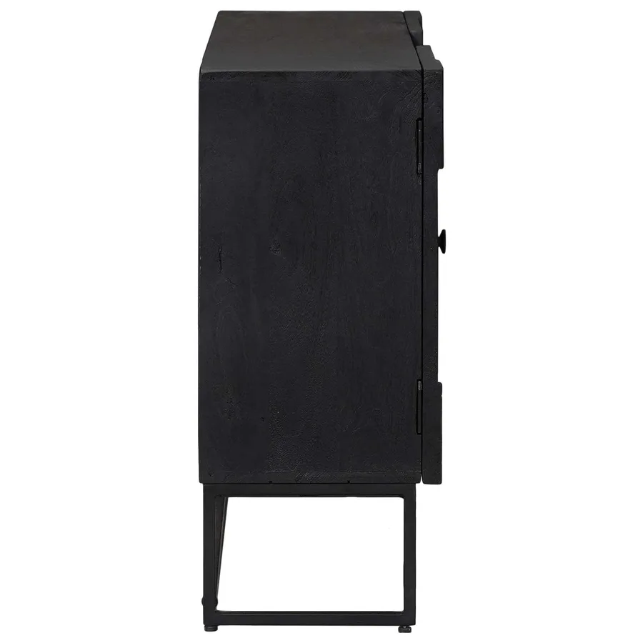 Buffet Noir 105 x 30 x 68 cm - 4