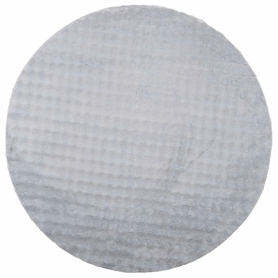 Tapis de surface Rond SIROLO Gris Ø 120 CM Polyester - 2