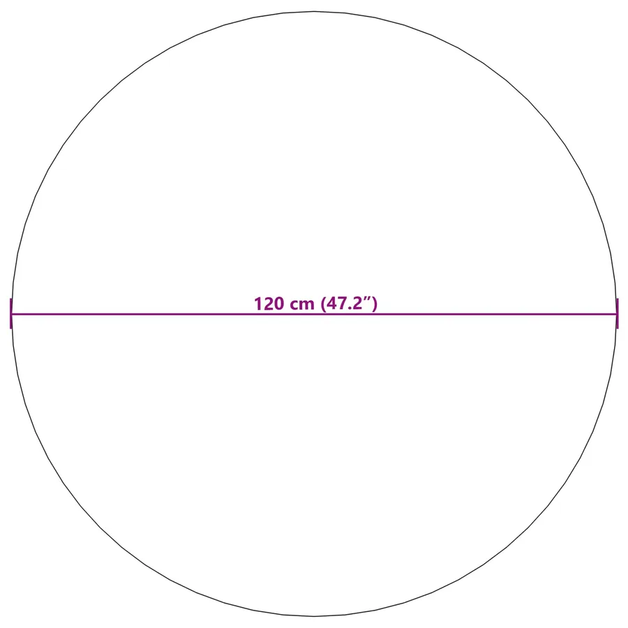 Tapis de surface Rond SIROLO Gris Ø 120 CM Polyester - 8