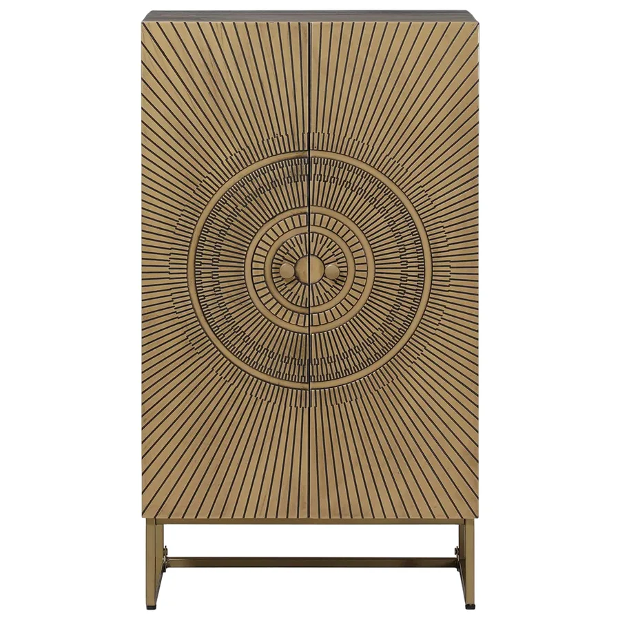 Haut Armoire Laiton 53,5 x 30 x 95 cm - 3