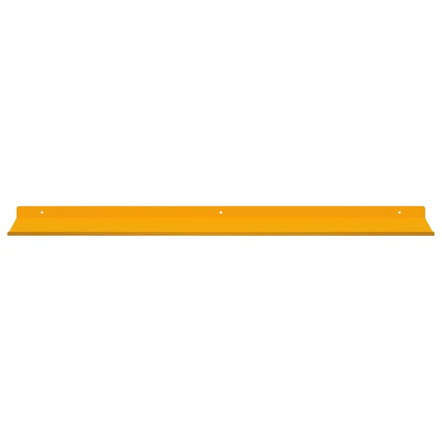 Étagère flottante 4 pcs Jaune moutarde 100 x 18 x 2,5 cm Acier - 5
