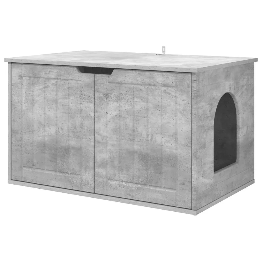 Maison pour chat Béton 85 x 55 x 50,5 cm Bois d'ingénierie - 2